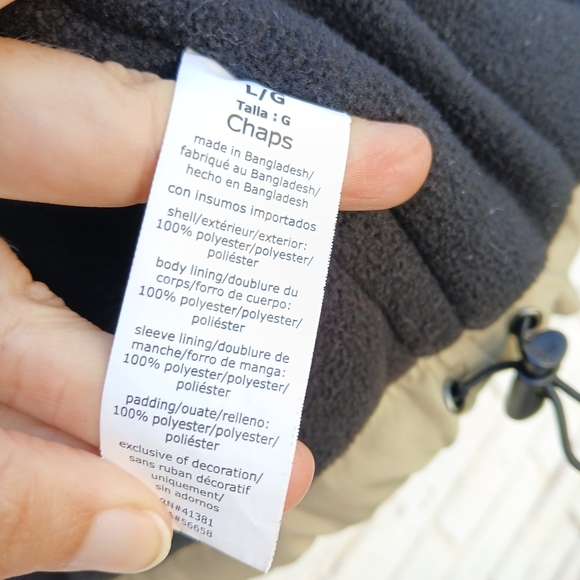 Chaps Windbreaker Insulated Bomber Retro - Picture 6 of 9